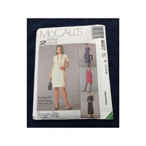 McCalls 9007 Dress 14 16 18 Misses 2 Hour Sewing Pattern UNCUT 1997